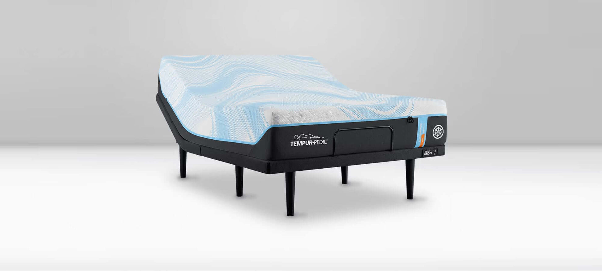 TEMPUR-Pedic TEMPUR-Ergo 3.0 Power Base in a modern bedroom setting with adjustable features.