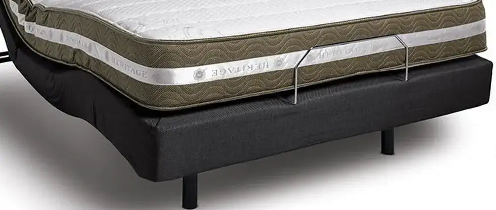 Southerland InMotion G94 Adjustable Bed Base with mattress, showcasing EasyREACH technology and sleek design.