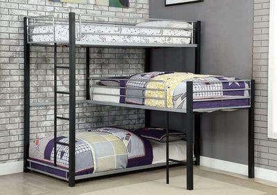 Aubrey Triple Twin Bunk Bed