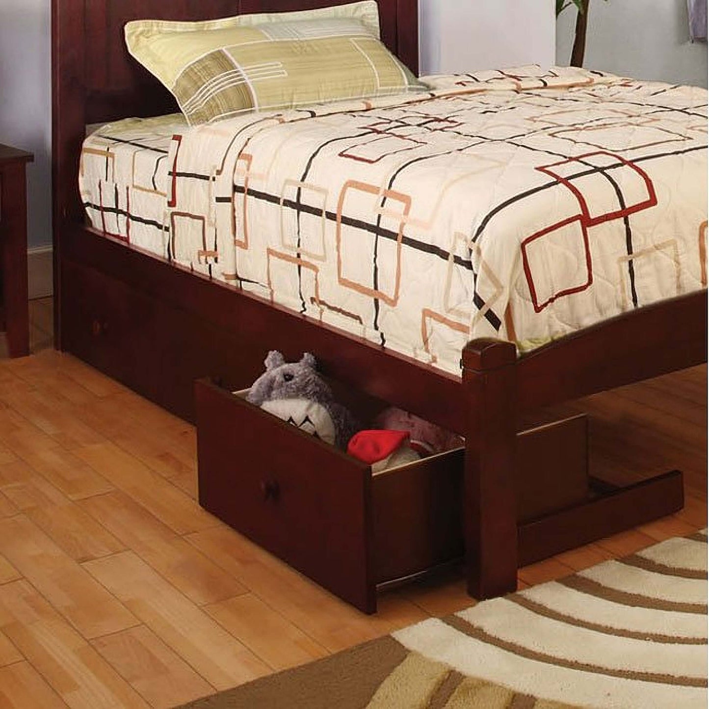 Cara Youth Platform Bed (Cherry) (Twin)