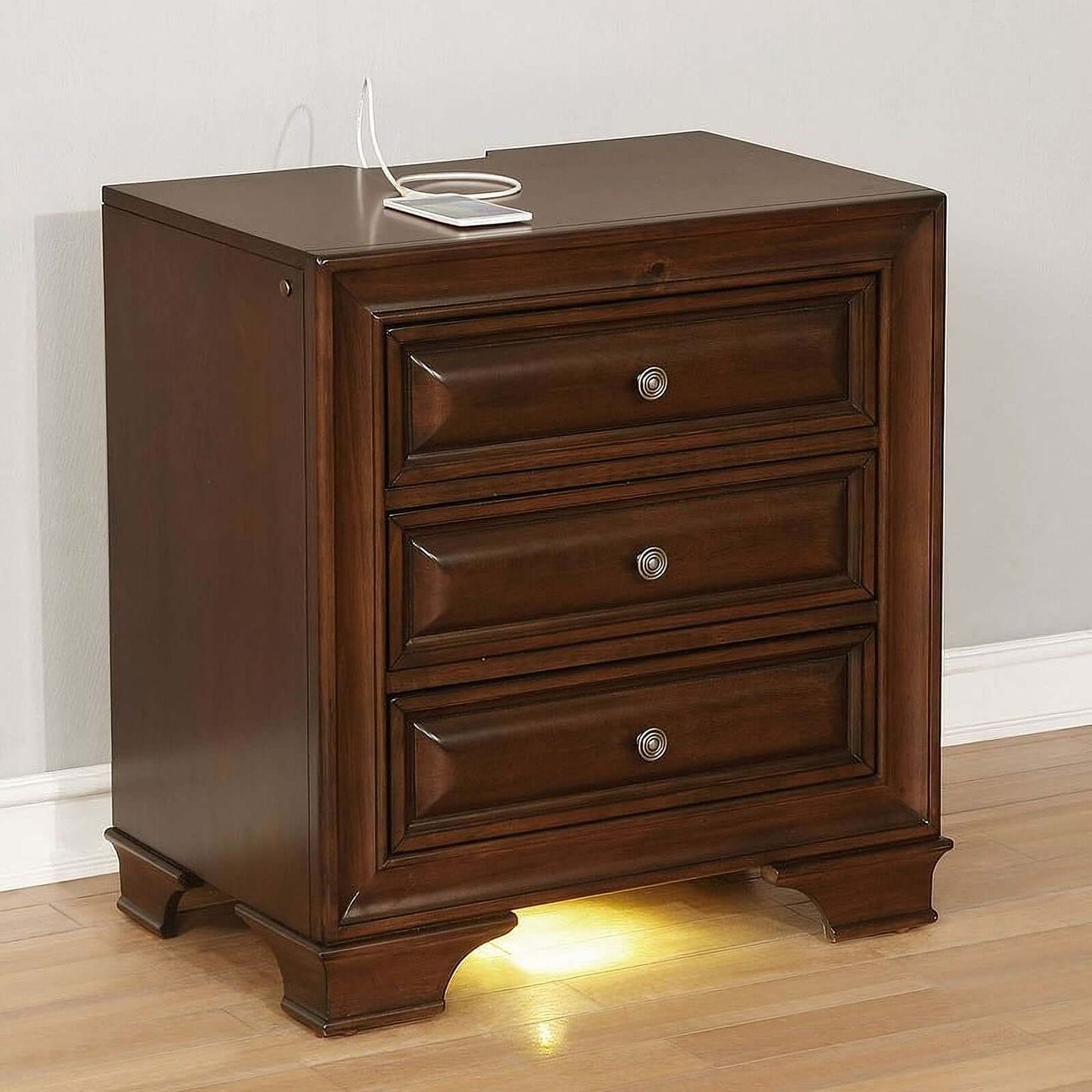 Furniture of America Brandt Brown Cherry Cal King Bed