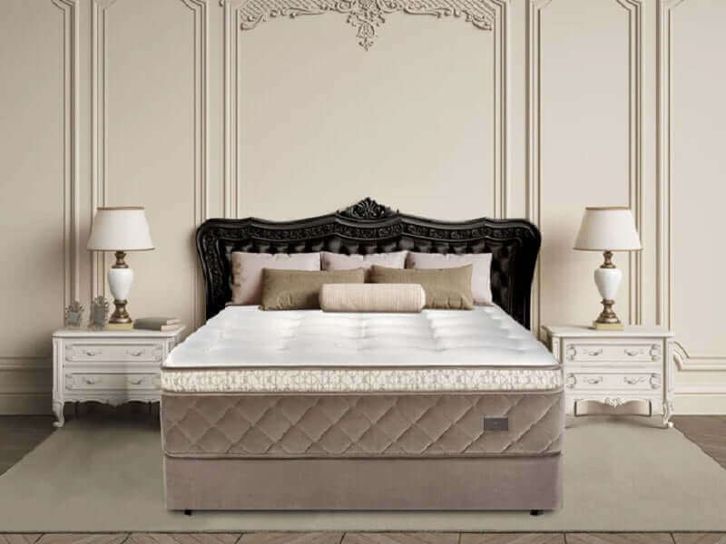 Chattam & Wells Kensington Euro Top Luxury 17" Mattress elegantly displayed in a stylish bedroom setting.