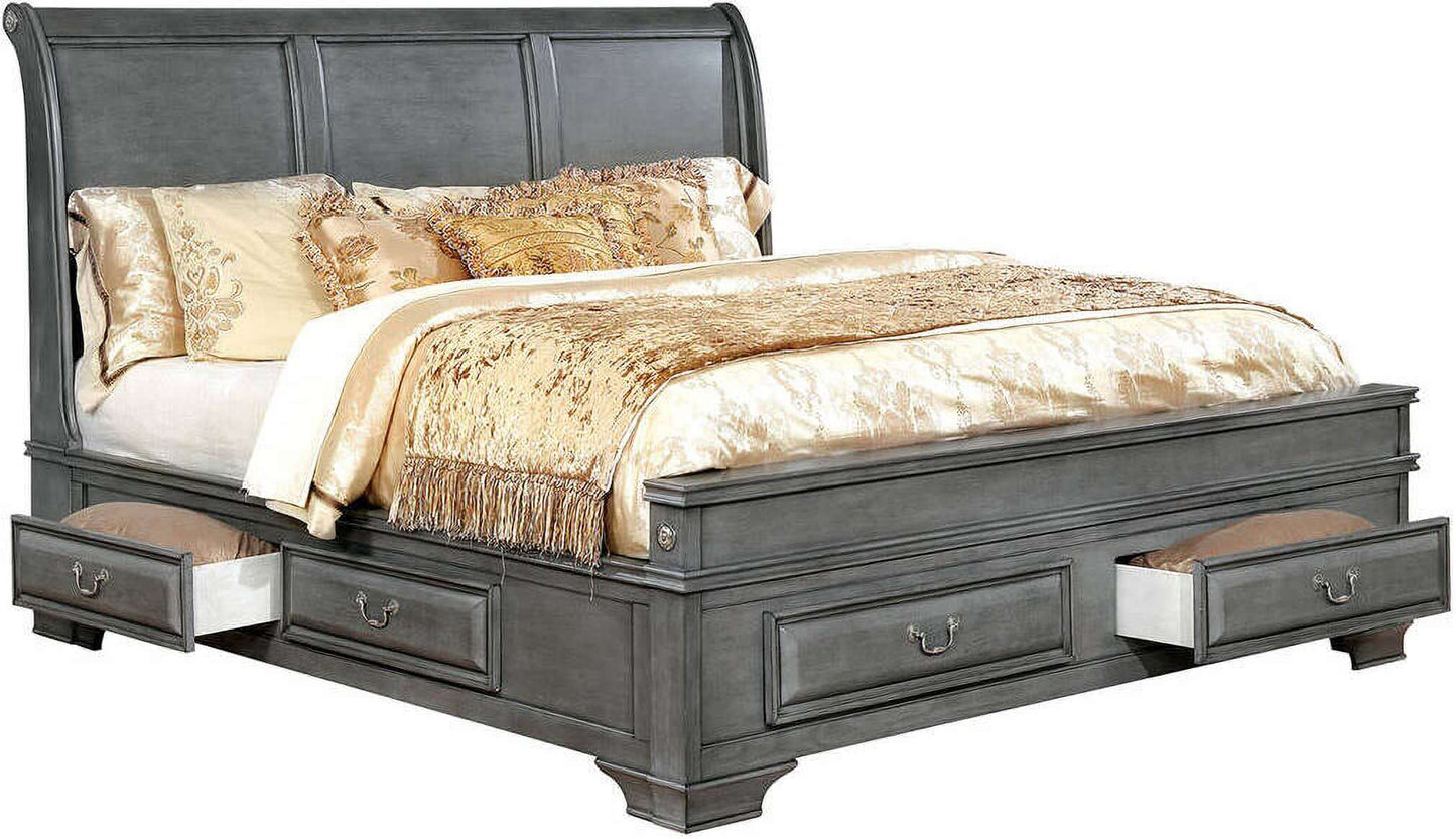 Furniture of America Brandt Brown Cherry Cal King Bed