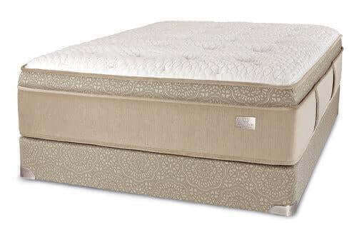 CA King Chattam & Wells Kingston Luxury Plush Euro Top Mattress with natural latex and elegant design.