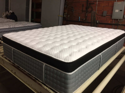 Queen Diamond Dream Collection Grand Plush Euro Top 16" mattress showcasing its luxury hand-tufted design and sleek edges.