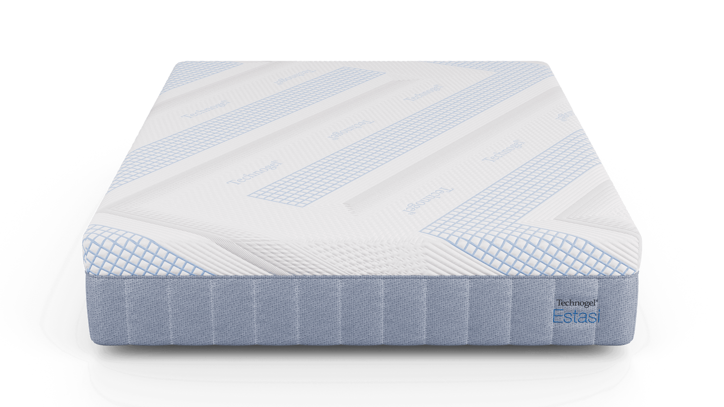 Diamond Technogel® Estasii 12" Plush Foam Mattress featuring adaptive Technogel technology for enhanced sleep comfort.