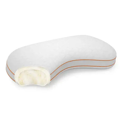Rize RZ Cloud Memory Foam Pillow featuring a contoured design and cool touch cover for ultimate comfort and support.