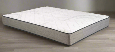 Spring Air Dogwood Firm 8" mattress featuring a comfortable quilted surface and sturdy continuous coil support system.