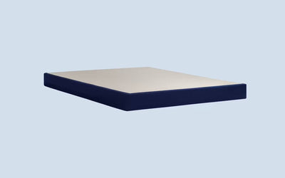 Queen Stearns & Foster Low Profile 5" Flat Foundation in elegant design, ideal support for mattresses and bedroom decor.