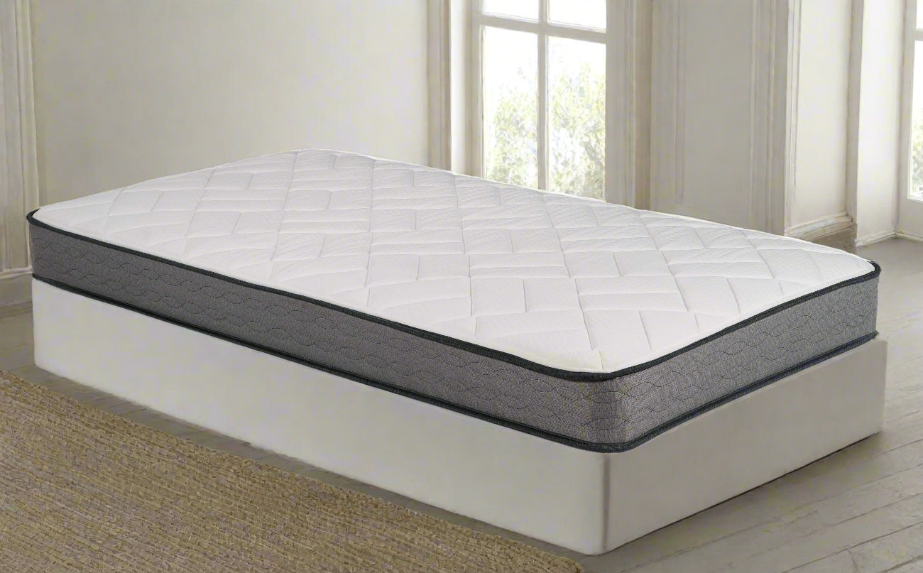 Olive Firm 8" Mattress by Spring Air, featuring a quilted surface and sturdy support for restful sleep.