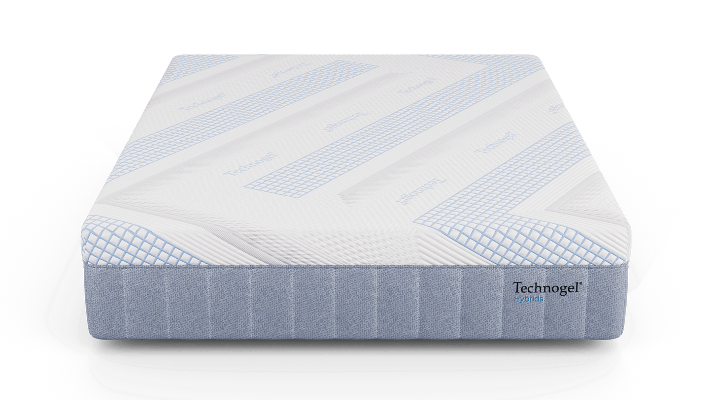 Diamond Technogel® 14" Medium Firm Hybrid Mattress showcasing unique contouring design for optimal support and comfort.