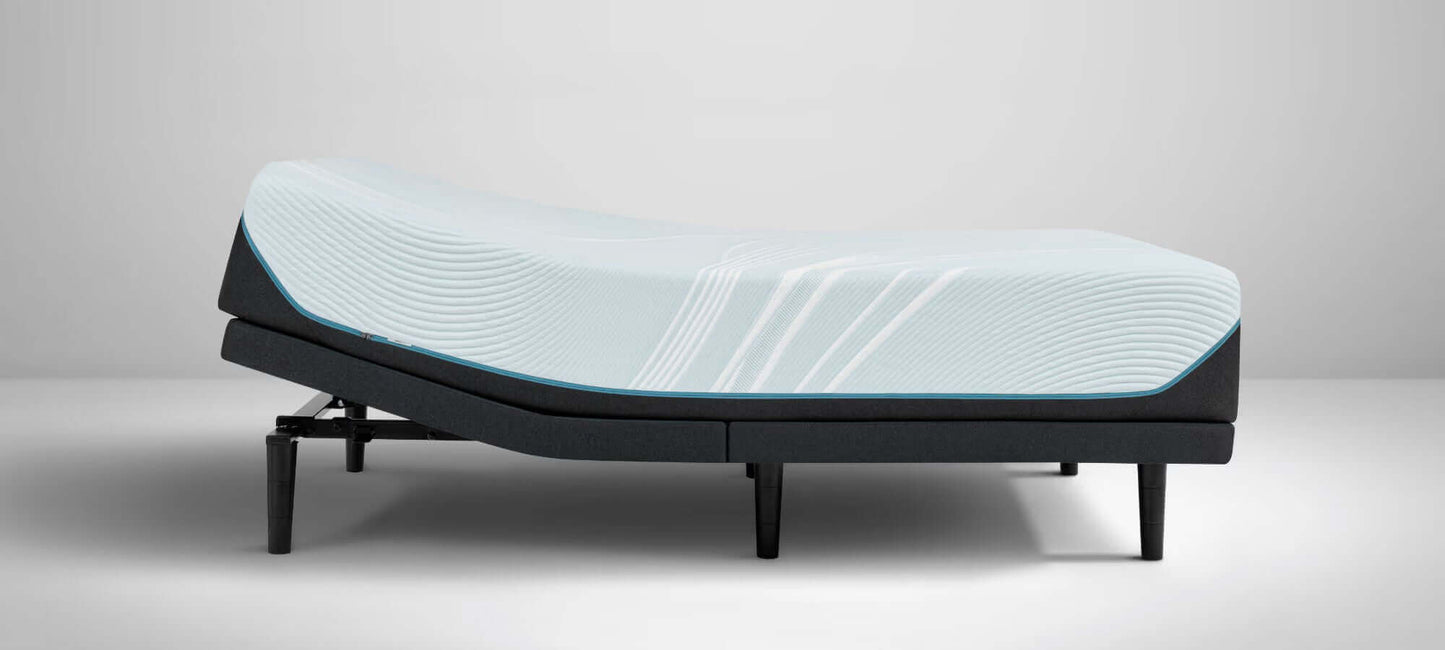 Tempur-Pedic TEMPUR-ProAdapt Firm 12" Mattress displayed on an adjustable base, showcasing its innovative design.