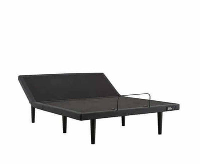 TEMPUR-Ergo 3.0 Power Base adjustable bed frame with lumbar support in black color.