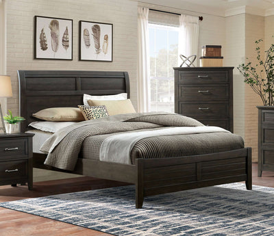 Alaina California King Bed In Walnut