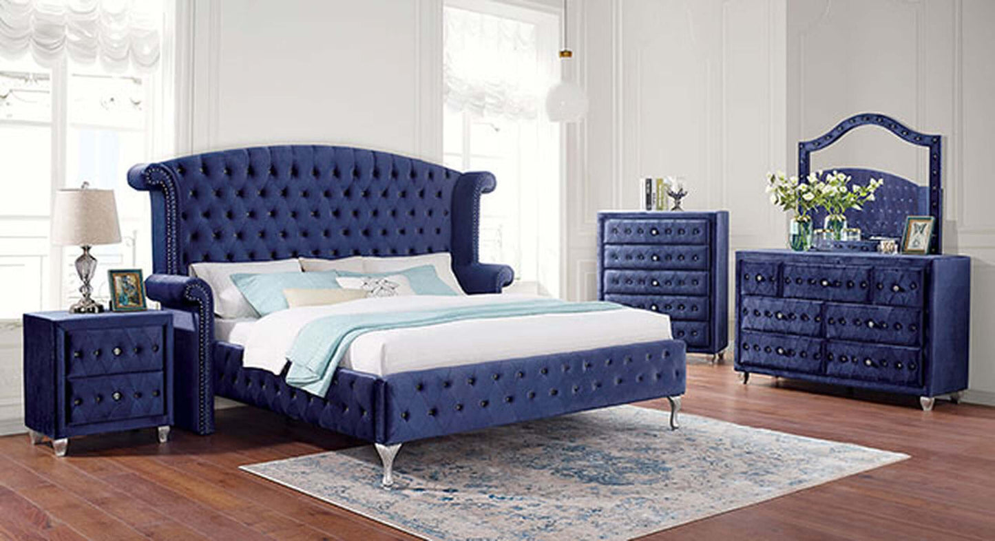 Alzir Mirror In Blue
