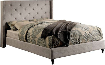 Anabelle Eastern King Bed In Warm Gray
