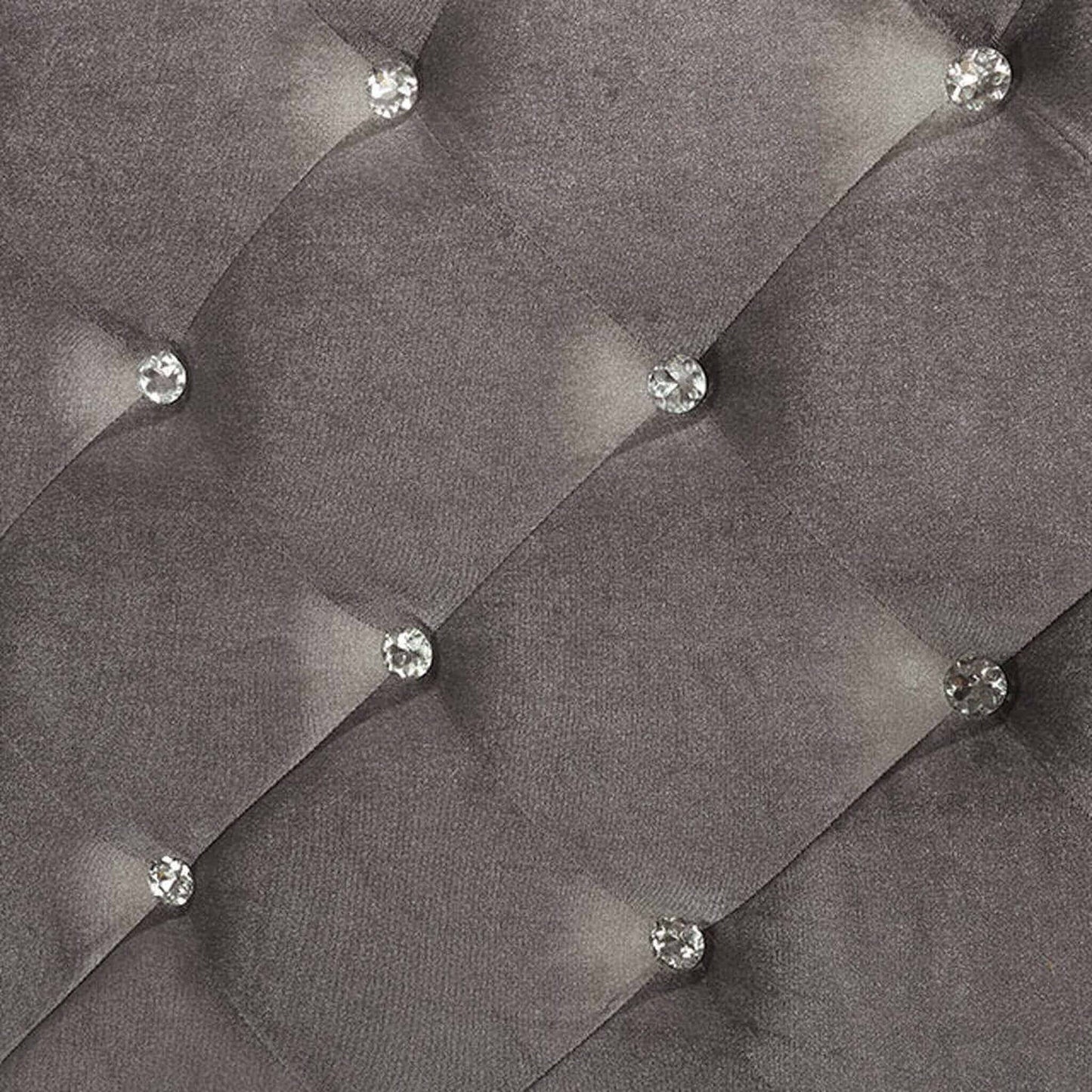 Belleterre Eastern King Bed In Silver