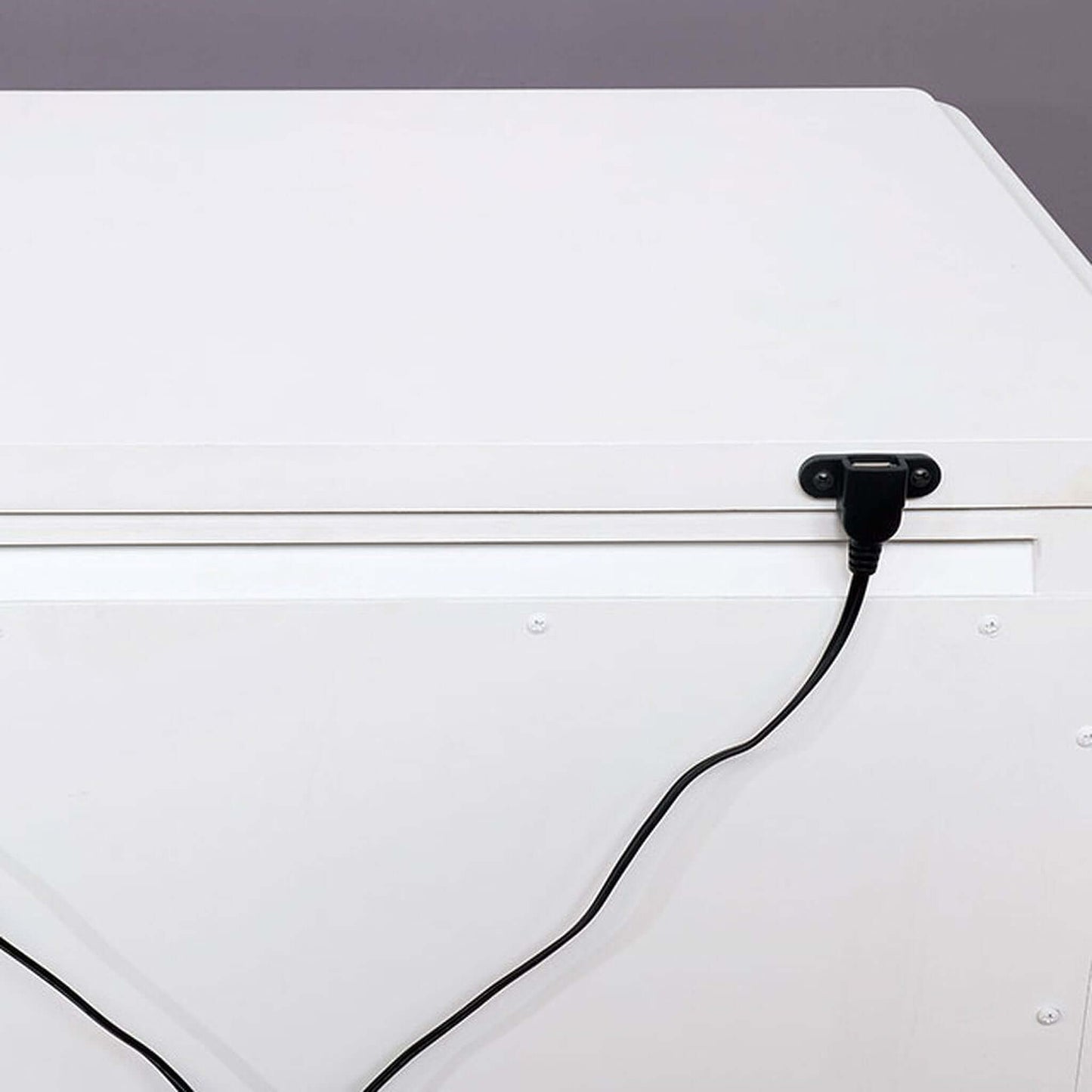 Belva Night Stand With Usb Outlet In White