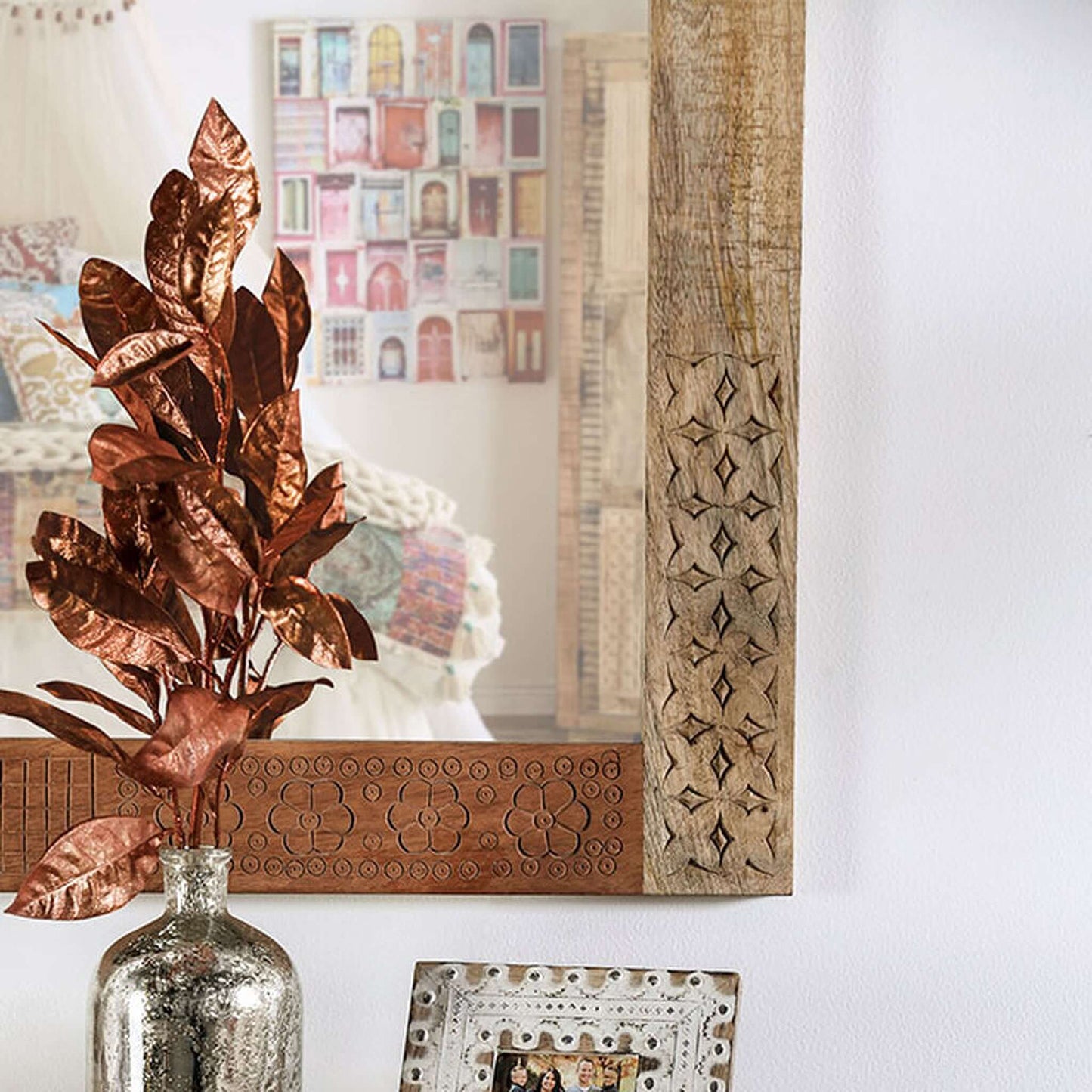 Blanchefleur Mirror In Weathered Light Natural Tone