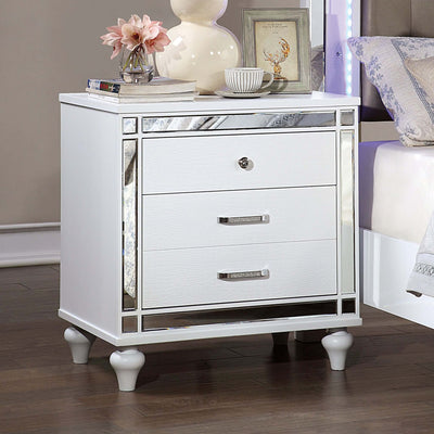 Brachium Silver Nightstand