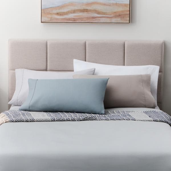 Malouf Brushed Microfiber White Pillowcase Set.