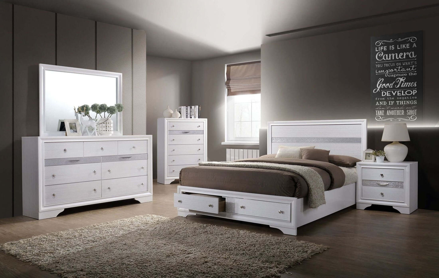 Chrissy Night Stand In Gray