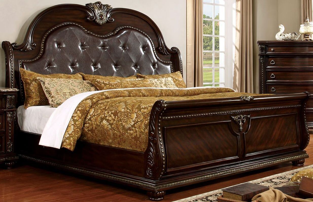 Fromberg Browns King Sleigh Bed