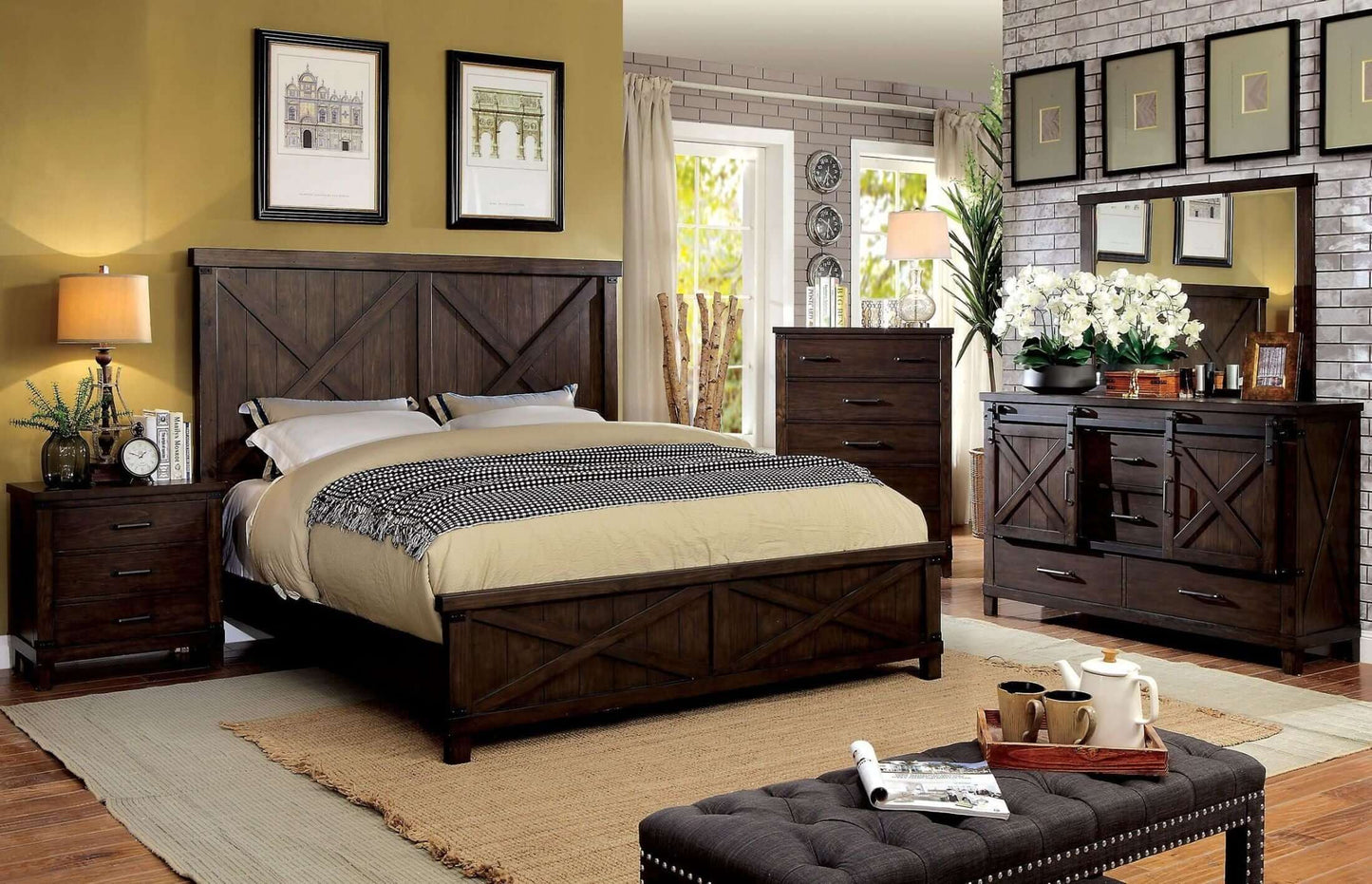 Bianca Dark Walnut Mirror