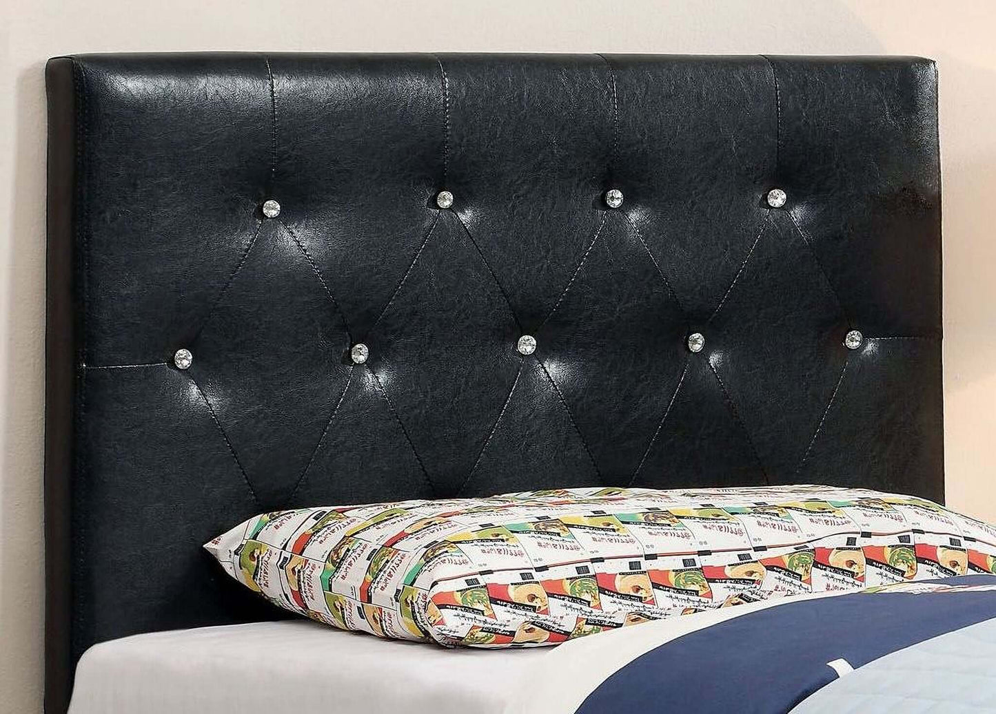 Velen II Black Twin Size Headboard