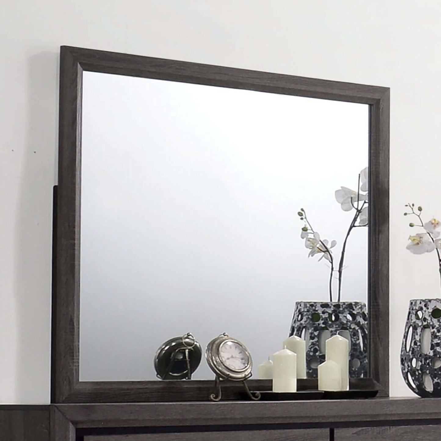 Conwy Mirror In Gray