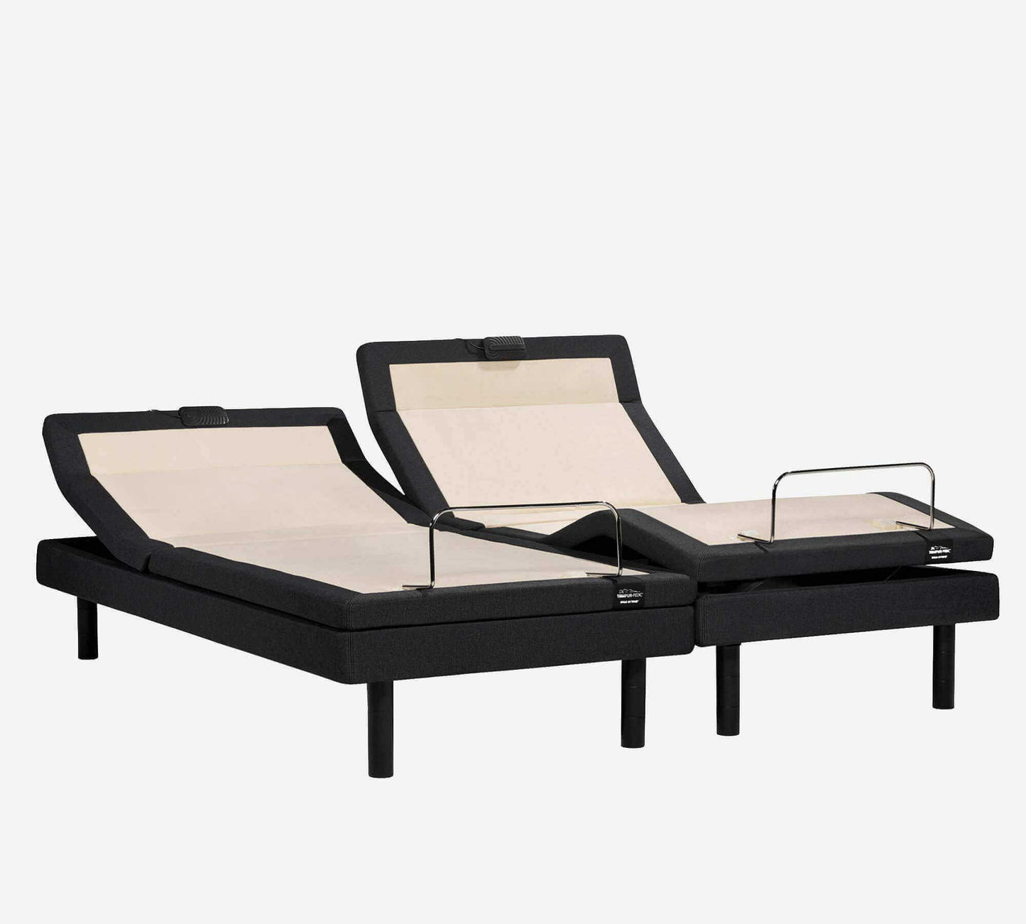 Tempur-Pedic TEMPUR-Extend Power Adjustable Base in dual configuration for personalized sleep comfort and support.
