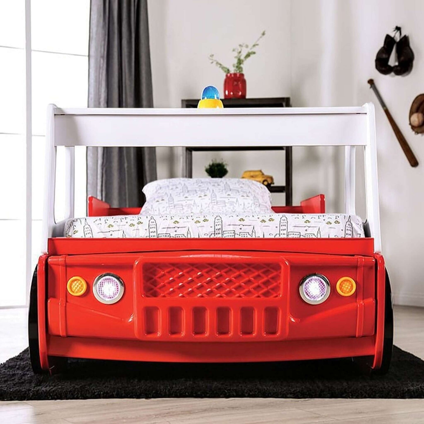 Fierstall Twin Bed In Red