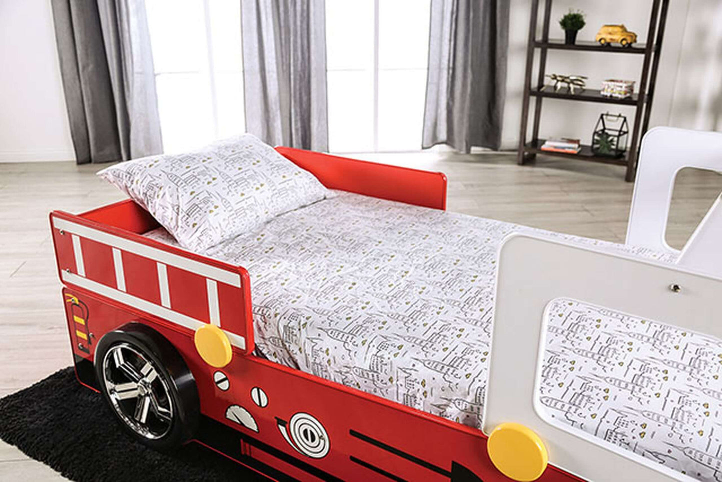 Fierstall Twin Bed In Red