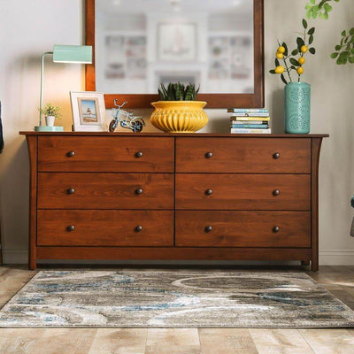 Keizer 6-Drawer Dresser In Dark Cherry