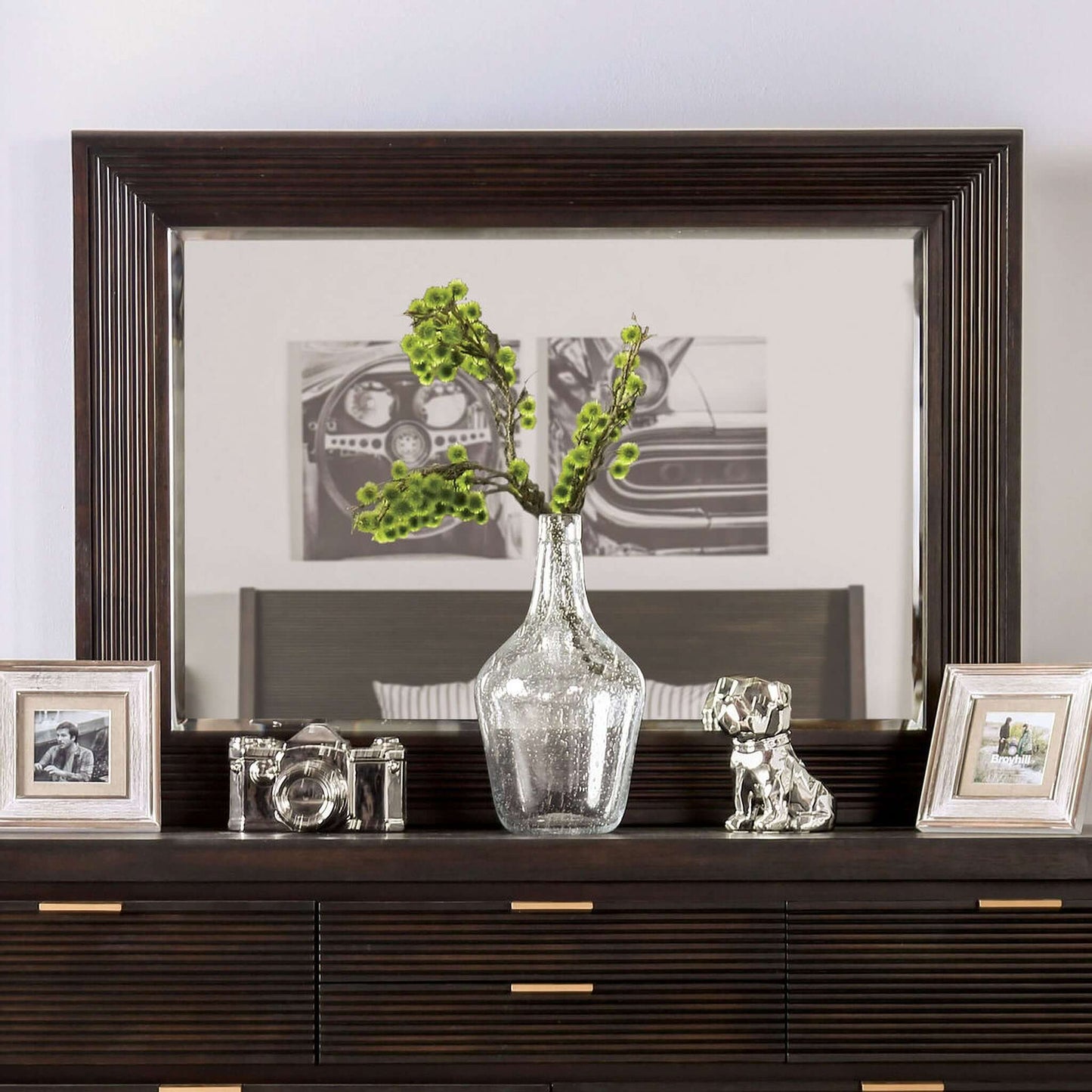 Laurentian Mirror In Dark Walnut