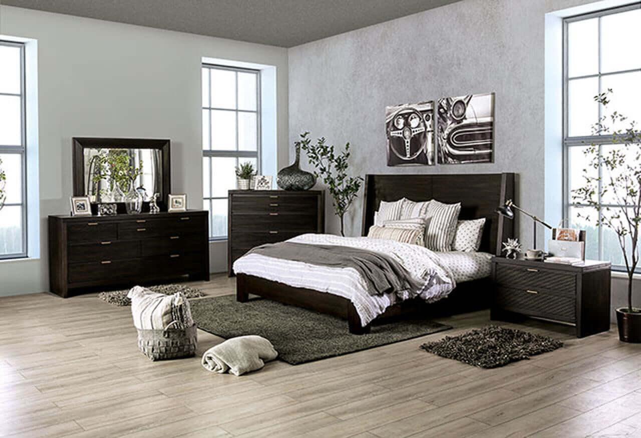 Laurentian Mirror In Dark Walnut
