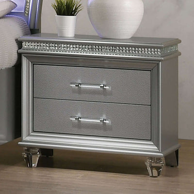 Maddie Night Stand In Pearl White