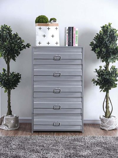 Mccredmond Hand Brushed Silver Chest