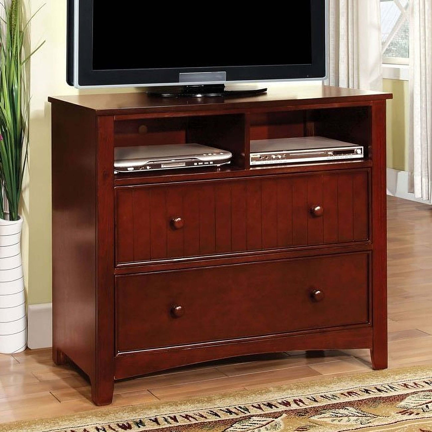 Omnus Youth Bedroom Set w/Carus Bed (Cherry)