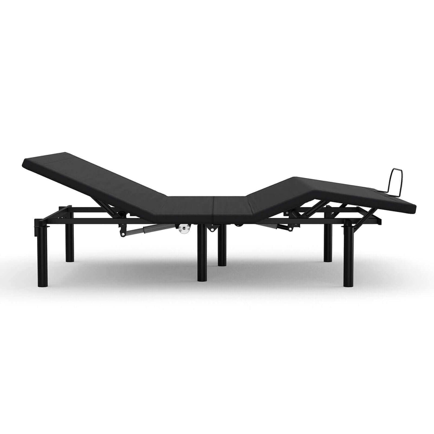 R400 Adjustable Power Base in a modern black design, showcasing adjustable head and foot positions for comfort.