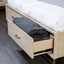 Sandnes Light Oak Mid Century Storage Bed Frame