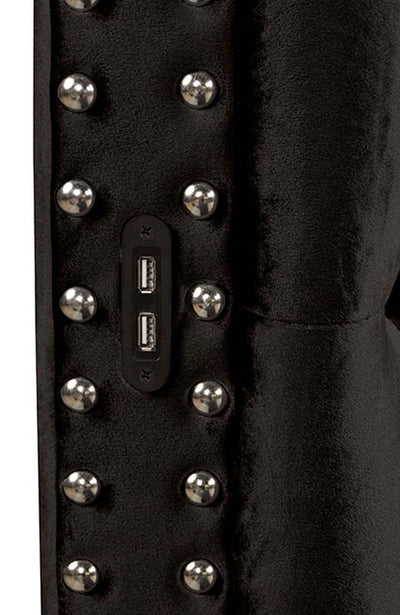 Sansom Eastern King Bed In Black