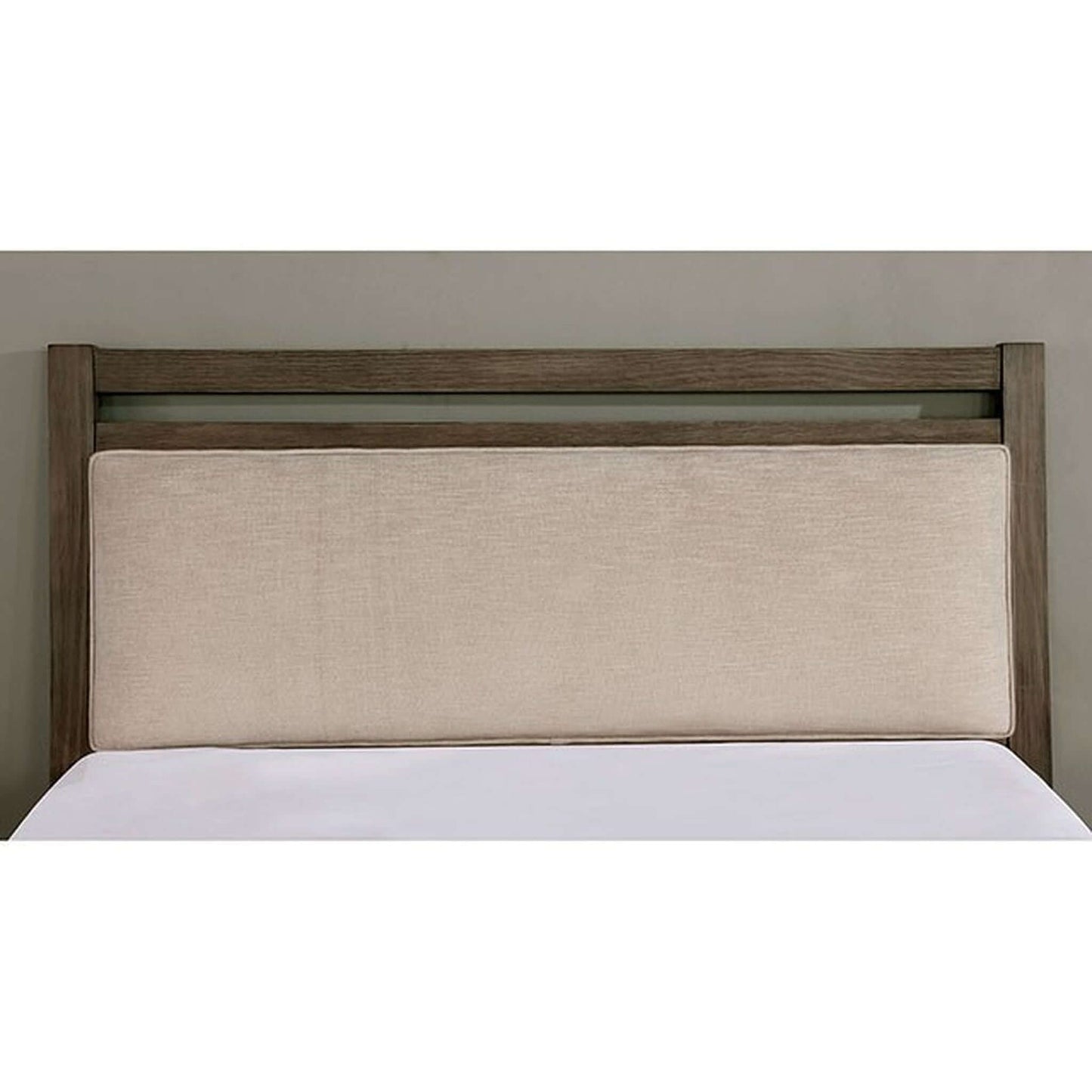 Tawana Queen Bed In Warm Gray and Beige