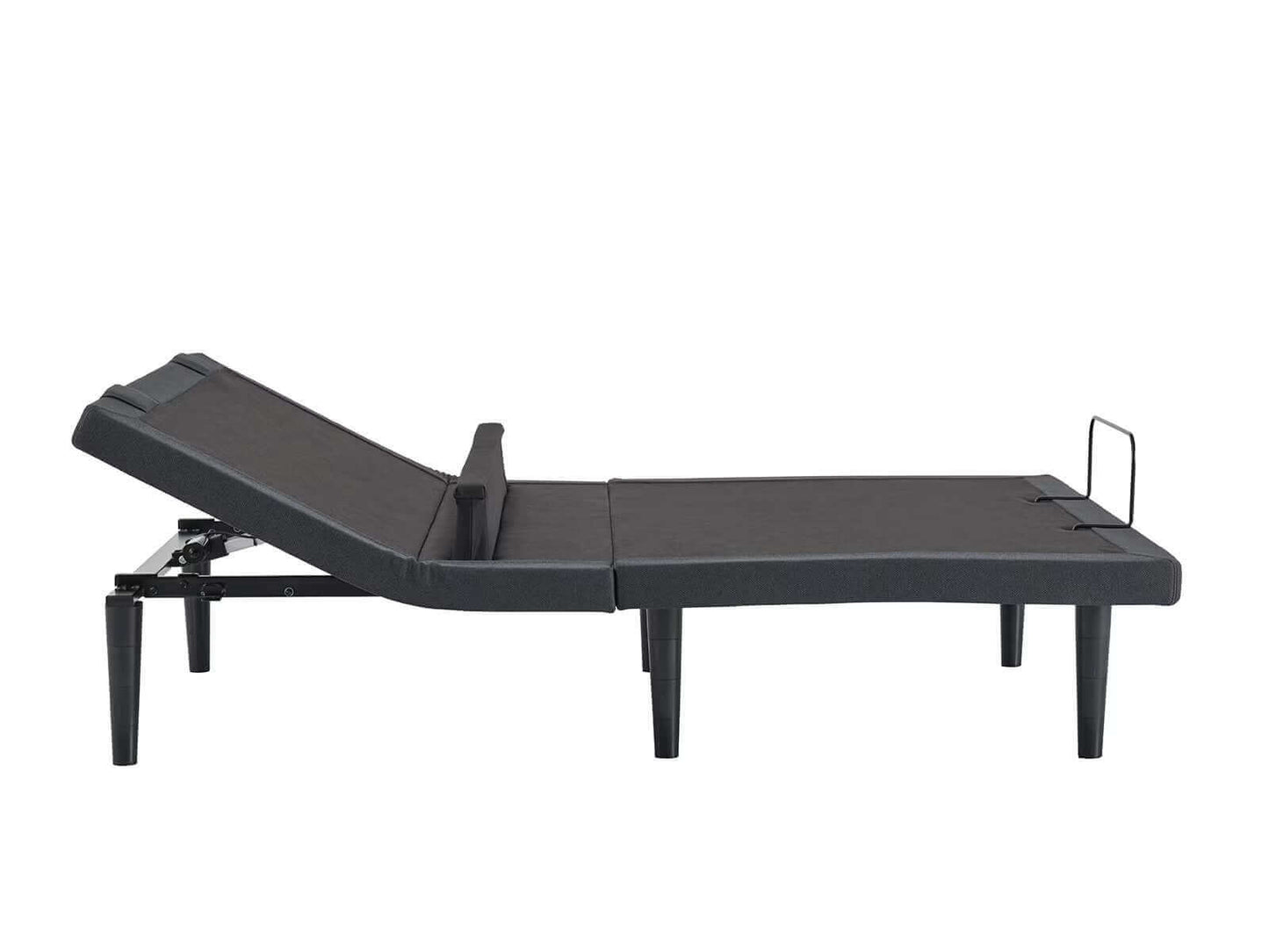 Tempur-Pedic TEMPUR-Ergo® Smart Adjustable Base in a modern black design, showcasing its adjustable features for enhanced sleep.