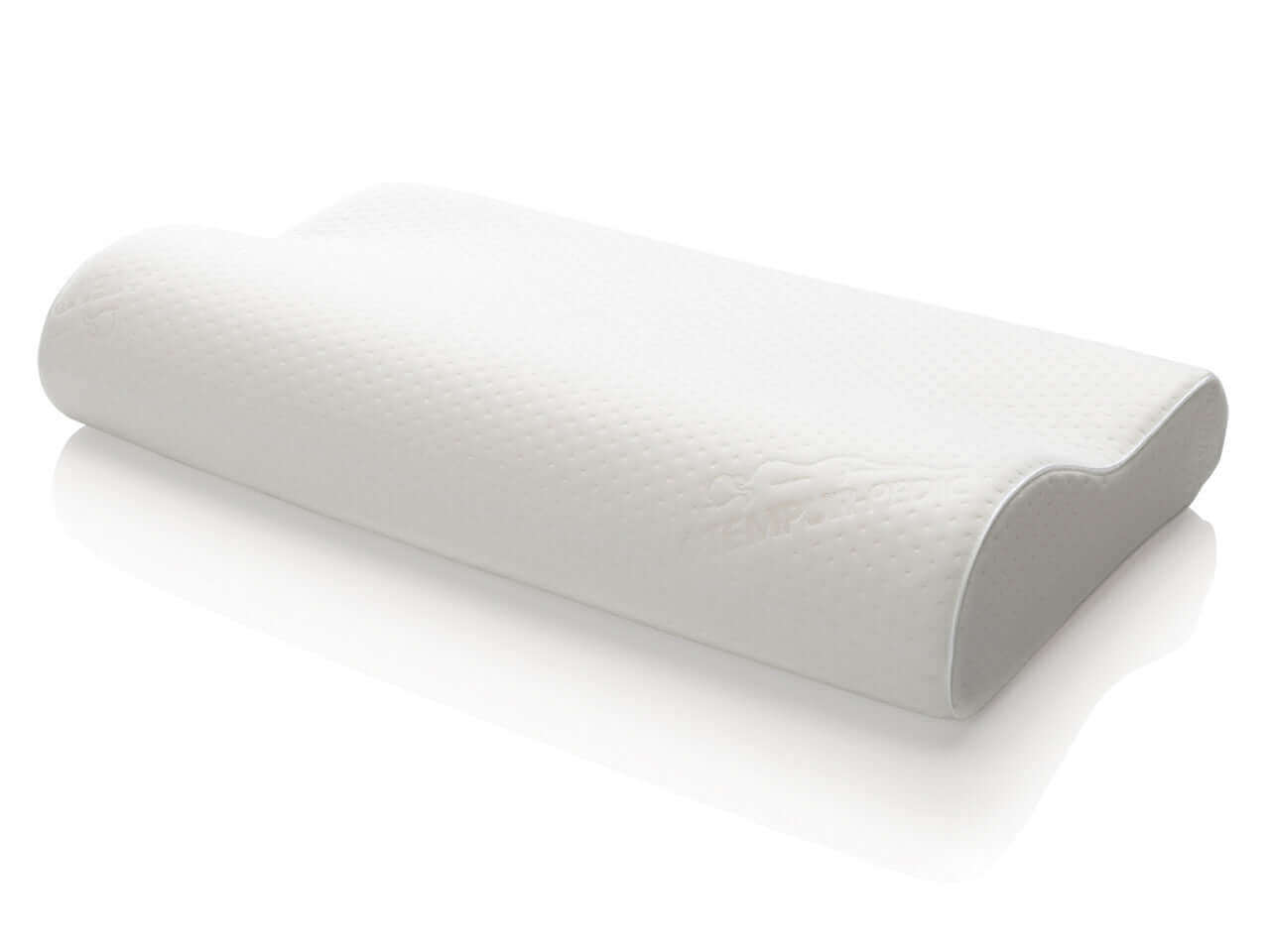 Tempur-Pedic Tempur-Neck Firm Pillow in ergonomic design, providing support and comfort for a restful night's sleep.