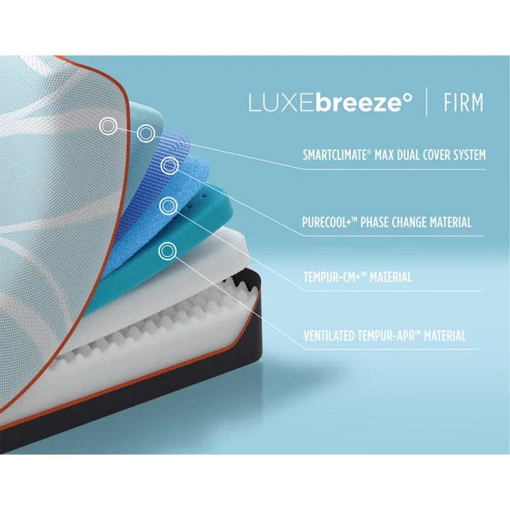 Tempur-Pedic TEMPUR-LUXEbreeze® 13" Firm Mattress.