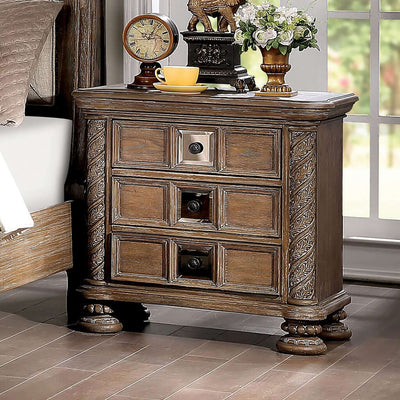 Timandra Night Stand In Rustic Natural Tone