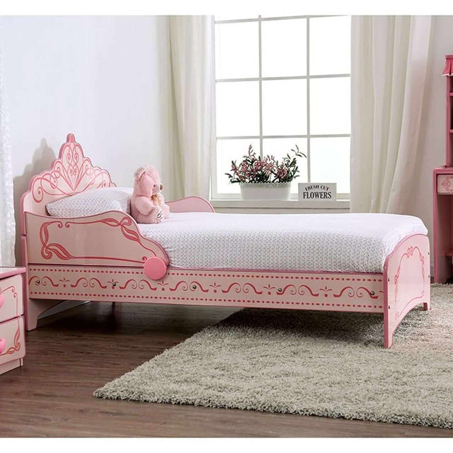 Julianna Twin Bed In Pink