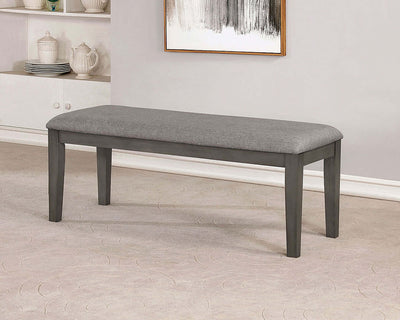 Viana Gray And Light Gray Bench