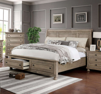Wells Queen Bed In Gray